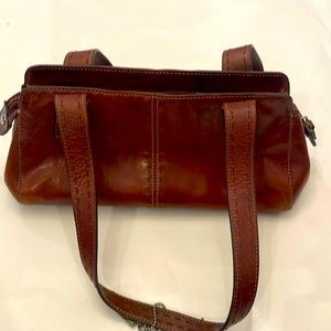 Used fossil handbag brown leather
